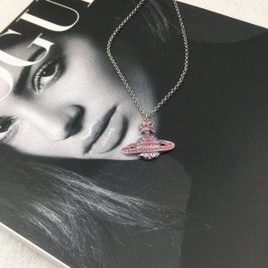 ✨Vivienne Westwood blue Pink diamond necklace